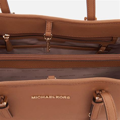 large jet set travel east west tote michael kors|Michael Kors saffiano jet set.